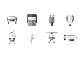 Icone vettoriali di trasporto