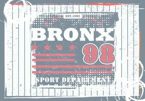 Illustrazione del Bronx grunge vintage vettore