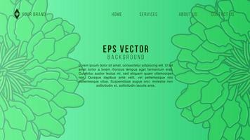 verdura verde ragnatela design astratto sfondo eps 10 vettore per sito web, atterraggio pagina, casa pagina, ragnatela pagina