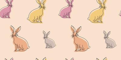 vettore colore modello di lepri, conigli o coniglietto su il sfondo.