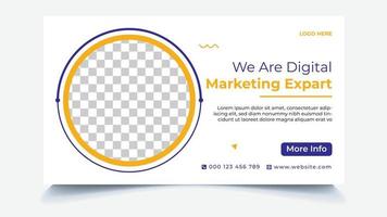 banner web marketing digitale vettore