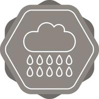 icona della linea di pioggia vettore