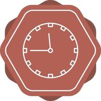 unico orologio linea vettore icona