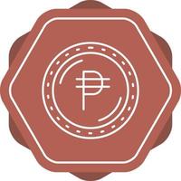 filippino moneta vettore icona