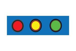 inizio e fermare ragnatela pulsante, realistico multicolore pulsanti. 3d metallico cerchio icona. rosso pulsante giallo pulsante e verde pulsante vettore. vettore