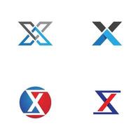 x lettera logo modello icona vettore