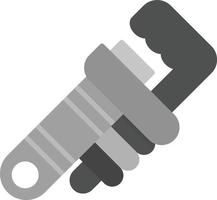 tubo chiave inglese creativo icona design vettore