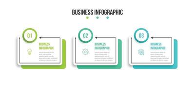 elemento di design infografica timeline e opzioni numeriche. concetto di business con 3 passaggi. può essere utilizzato per il layout del flusso di lavoro, il diagramma, il rapporto annuale, il web design. modello di business vettoriale per la presentazione.