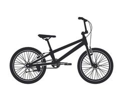 nero bmx bicicletta vettore silhouette