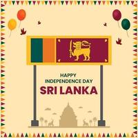 sri lanka indipendenza giorno illustrazione vettore