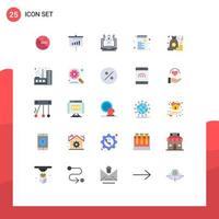 azione vettore icona imballare di 25 linea segni e simboli per Borsa shopping grafico vendita commercio modificabile vettore design elementi