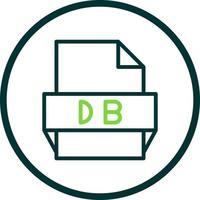 db file formato icona vettore