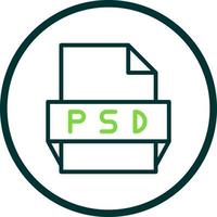 PSD file formato icona vettore