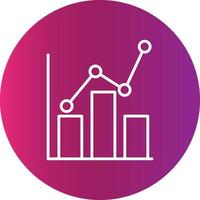 statistica creativo icona vettore