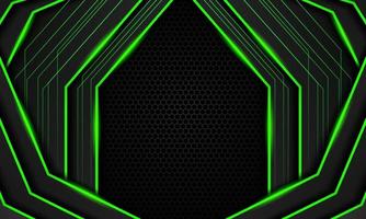 astratto buio verde futuristico gioco sfondo con esagono modello, scuro verde geometrico sfondo per bandiera o disconnesso flusso, gioco sfondo modello vettore