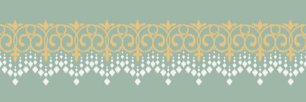 ikat floreale tribale Africa senza soluzione di continuità modello. etnico geometrico batik ikkat digitale vettore tessile design per stampe tessuto saree Mughal spazzola simbolo andane struttura Kurti kurtis kurtas