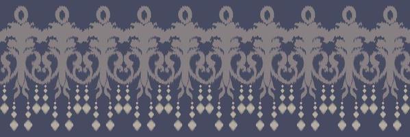 ikat floreale tribale attraversare senza soluzione di continuità modello. etnico geometrico ikkat batik digitale vettore tessile design per stampe tessuto saree Mughal spazzola simbolo andane struttura Kurti kurtis kurtas