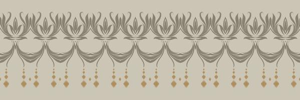 etnico ikat struttura batik tessile senza soluzione di continuità modello digitale vettore design per Stampa saree Kurti Borneo tessuto confine spazzola simboli campioni cotone