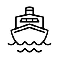 il mezzi di trasporto e nave icona vettore