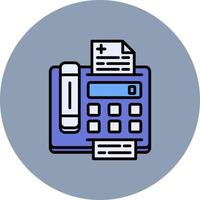 fax macchina creativo icona design vettore
