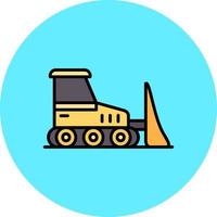 bulldozer creativo icona design vettore