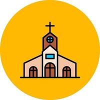 Chiesa creativo icona design vettore
