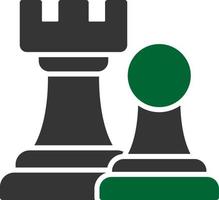 scacchi torri creativo icona design vettore