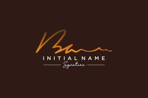 iniziale ba firma logo modello vettore. mano disegnato calligrafia lettering vettore illustrazione.