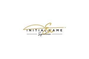 iniziale Unione Europea firma logo modello vettore. mano disegnato calligrafia lettering vettore illustrazione.