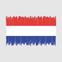 pennello bandiera olandese vettore