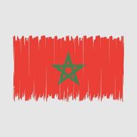 Marocco bandiera spazzola vettore