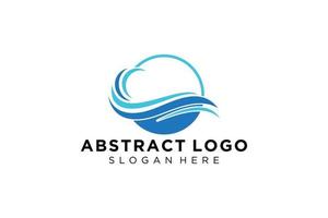 astratto acqua onda spruzzo logo simbolo e icona design. vettore