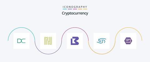 criptovaluta piatto 5 icona imballare Compreso moneta. crypto moneta. po baia. cripto. syscoin vettore