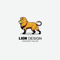 arte design Leone logo pendenza colorato vettore