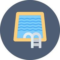 nuoto piscina creativo icona design vettore