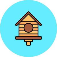 birdhouse creativo icona design vettore