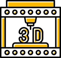 3d stampa creativo icona design vettore
