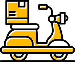 consegna bicicletta creativo icona design vettore