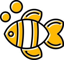 clown pesce creativo icona design vettore