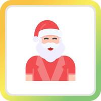 Santa Claus creativo icona design vettore