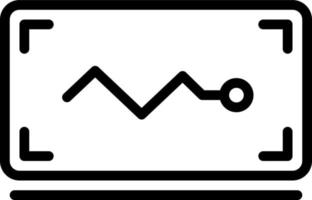 linea icona per visualizzato vettore