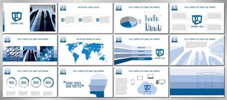 modello di presentazione aziendale vettore