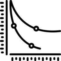 linea icona per volumi vettore