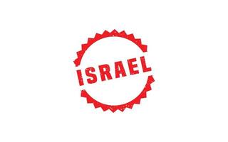 Israele francobollo gomma da cancellare con grunge stile su bianca sfondo vettore