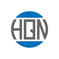 hqn lettera logo design su bianca sfondo. hqn creativo iniziali cerchio logo concetto. hqn lettera design. vettore