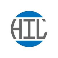 hil lettera logo design su bianca sfondo. hil creativo iniziali cerchio logo concetto. hil lettera design. vettore