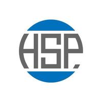 hsp lettera logo design su bianca sfondo. hsp creativo iniziali cerchio logo concetto. hsp lettera design. vettore