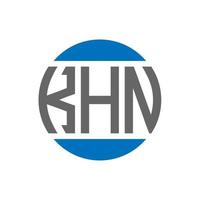 khn lettera logo design su bianca sfondo. khn creativo iniziali cerchio logo concetto. khn lettera design. vettore
