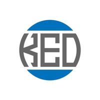 keo lettera logo design su bianca sfondo. keo creativo iniziali cerchio logo concetto. keo lettera design. vettore