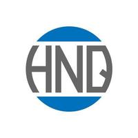 hnq lettera logo design su bianca sfondo. hnq creativo iniziali cerchio logo concetto. hnq lettera design. vettore